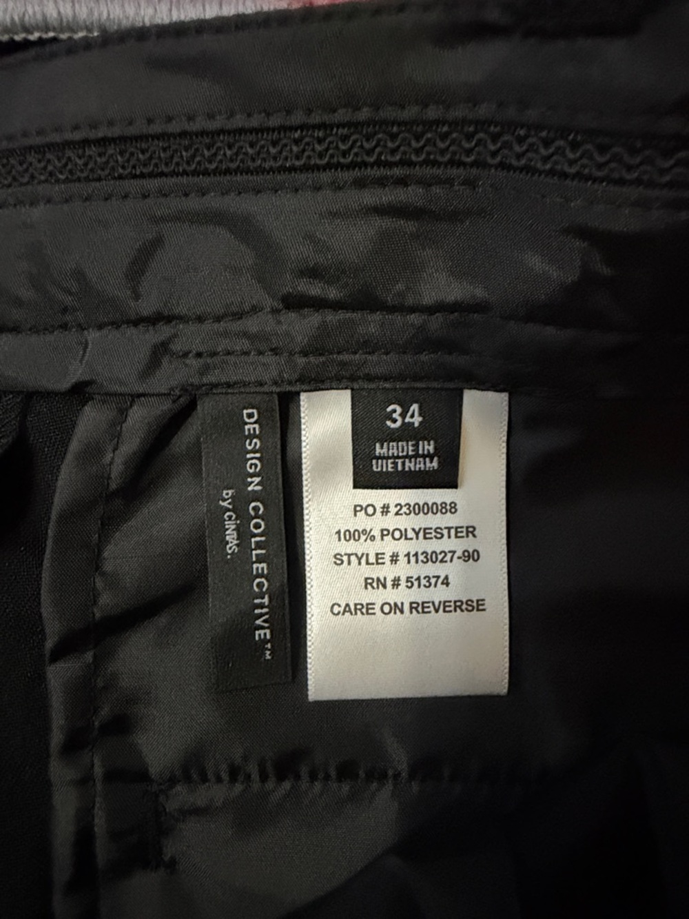 Men's Black Dress Pants Design Collective by Cintas - Picture 3 of 9